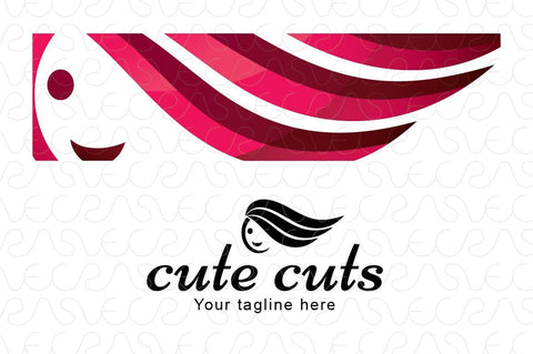 Cute Cuts - Hair Saloon Stock Logo Template
