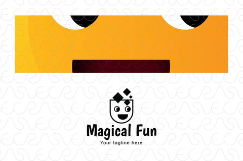 Magical Fun - Cute Smiling Face Stock Logo Template
