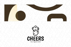 Cheers - Restaurant & Bar Stock Logo Template for Drinks