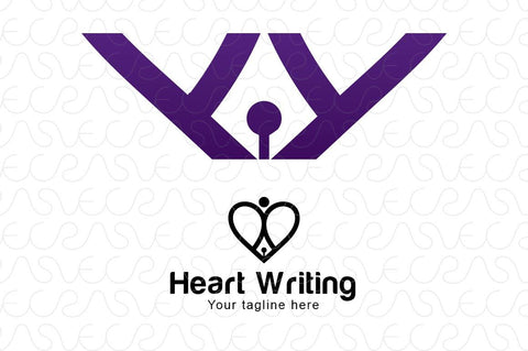 Heart Writing - Iconic Stock Logo Template