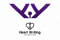 Heart Writing - Iconic Stock Logo Template