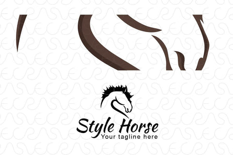 Style Horse - Domestic Animal Stock Logo Template