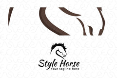 Style Horse - Domestic Animal Stock Logo Template