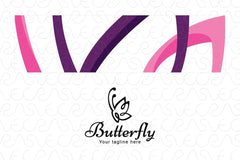 Butterfly - Beautiful Insect Stock Logo Template for Designer Services