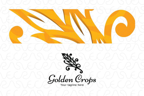 Golden Crops - Grain Bristle Stock Logo Template for Agriculture & Farming