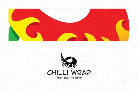 Chili Wrap - Hot & Spicy Food Stock Logo Template