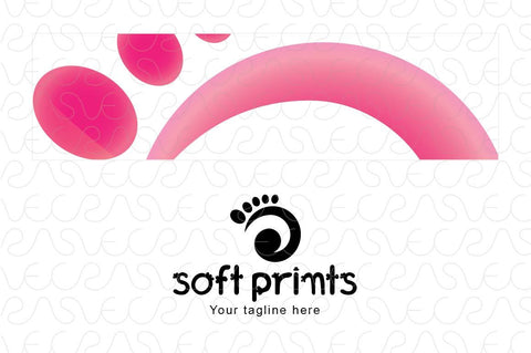 Soft Prints - Human Foot Stock Logo Template