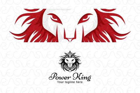 Power King - Wild Animal Lion Stock Logo Template