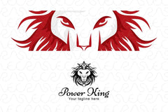 Power King - Wild Animal Lion Stock Logo Template