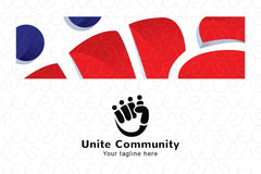 Unity Community - Collaborate Group Stock Logo Template