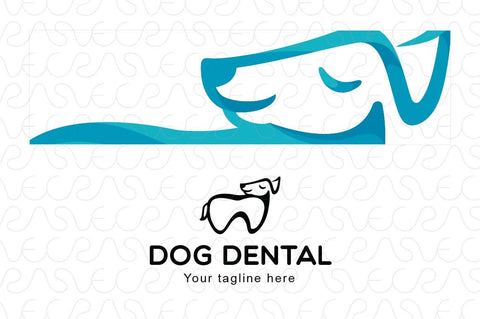 Dog Dental - Animal Stock Logo Template for Pet Care Shop & Veterinary Hospital