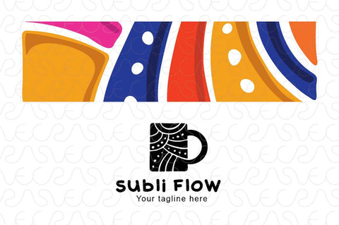 Subli Flow - Sublimation Mug Logo Template