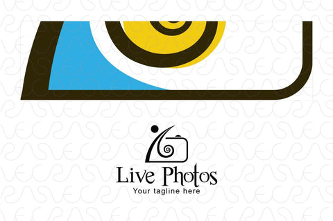 Live Photos - Photography Studio Abstract Stock Logo Template