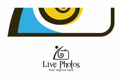 Live Photos - Photography Studio Abstract Stock Logo Template