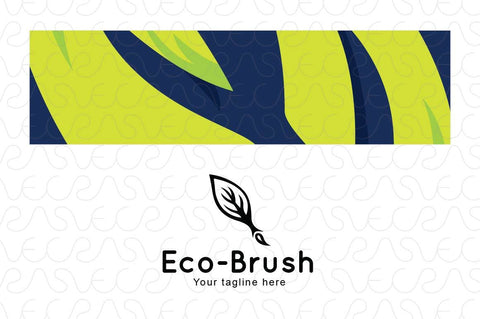 Eco Brush - Environment Friendly Paints & Stationary Stock Logo Template