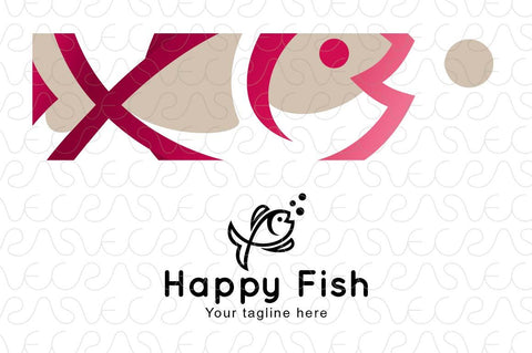 Happy Fish - Cute Water Creature Stock Logo Design