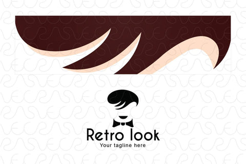 Retro Look - Mens Saloon Stock Logo Template