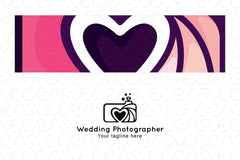 Wedding Photographer - Creative Abstract Stock Logo Template for Photo Studio