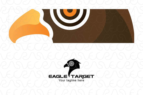 Eagle Target - Wild Bird Stock Logo Template for Security & Safety