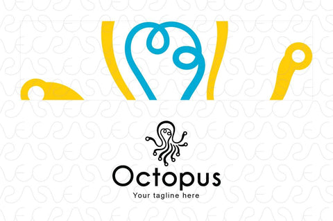 Octopus - Sea Creature Technical Stock Logo Template