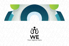 WE - Community / Group 3d Stock Logo Design Template