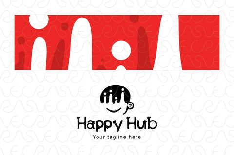 Happy Hub -  Community Club Stock Logo Template