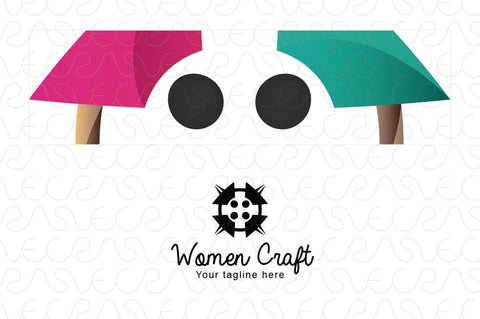 Women Craft - Illustrative Abstract Group Logo Template