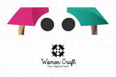 Women Craft - Illustrative Abstract Group Logo Template