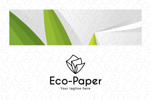 Eco Paper - Manufacturing & Green Projects Stock Logo Template for Stationary Products