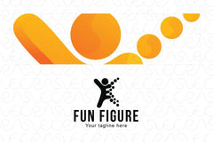 Fun Figure - Stock Logo Template for Empowerment and Freedom