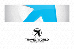 Travel World - Overseas Tourism Stock Logo Template