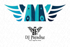 DJ Paradise - Music & Entertainment Stock Logo Design