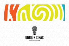 Unique Ideas - Fingerprints Bulb Abstract Stock Logo Template