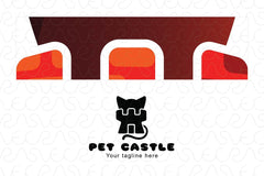 Pet Castle - Abstract Cat House Stock Logo Template