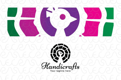Handicrafts - Peacock Bird Stock Logo Template