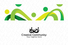 Creative Community - Infinity Iconic Stock Logo Template