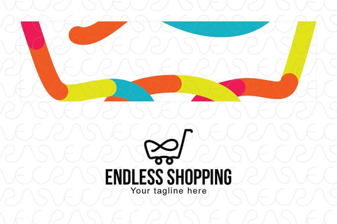 Endless Shopping - Infinity Symbol Linear Stock Logo Template