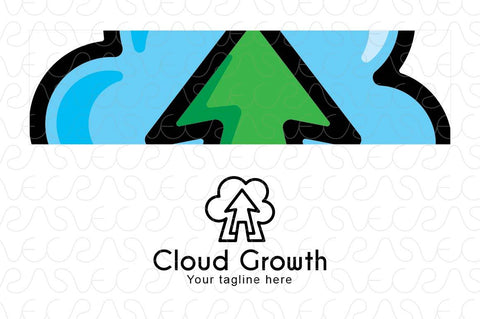 Cloud Growth - Online Business Stock Logo Template