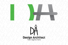 Design Architect - Alphabetic Monogram Stock Logo Template