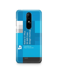 Nokia 5.1 Plus 3d IMD Case Design Mockup 2018