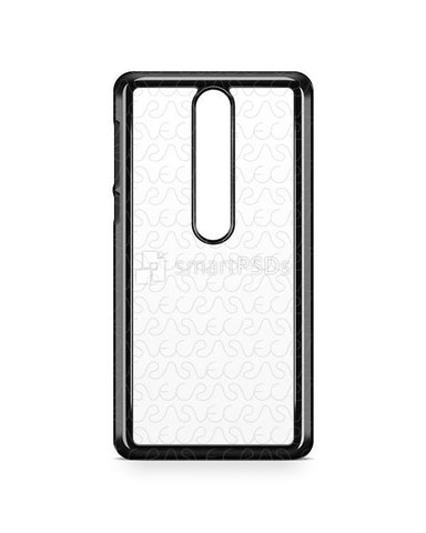 Nokia 6.1 2d PC Colored Case Design Mockup 2018