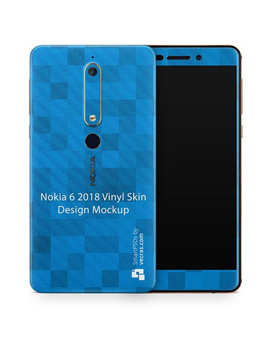 Nokia 6.1 Vinyl Skin Design Mockup 2018