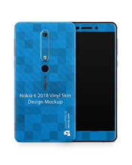 Nokia 6.1 Vinyl Skin Design Mockup 2018
