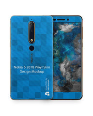 Nokia 6.1 Vinyl Skin Design Mockup 2018