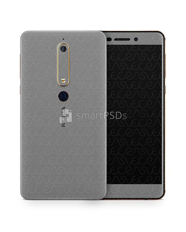 Nokia 6.1 Vinyl Skin Design Mockup 2018