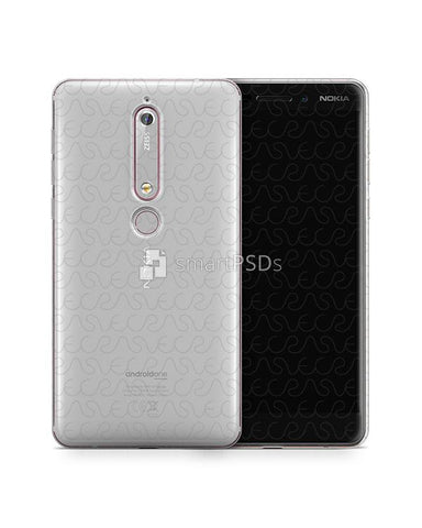 Nokia 6 2018 UV TPU Clear Case Design Mockup