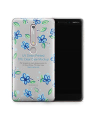 Nokia 6 2018 UV TPU Clear Case Design Mockup 