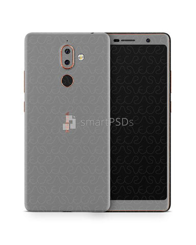 Nokia 7 Plus Vinyl Skin Design Mockup 2017