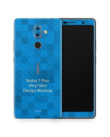 Nokia 7 Plus Vinyl Skin Design Mockup 2017