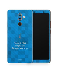 Nokia 7 Plus Vinyl Skin Design Mockup 2017